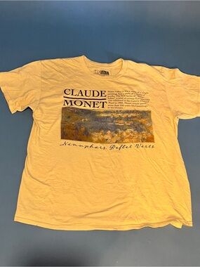 Claude Monet Graphic T-Shirt - Cream
